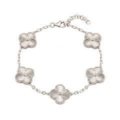 Klöverarmband med Soleil-bearbetning