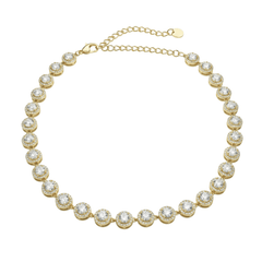 Halo Tennis Necklace