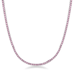 Rosa tennishalsband 2,5 mm
