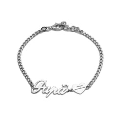 Dad Bracelet with Personalized Heart
